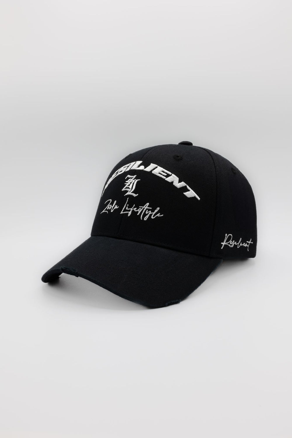 RESILIENT BASEBALL CAP | ZWART